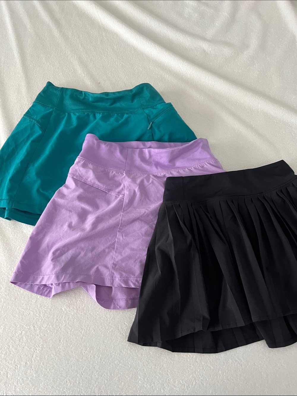 Bundle girls M all in motion Teal, Lilac & Black Active Skorts